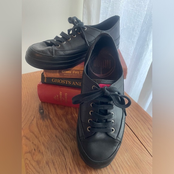 👣 FITFLOP Super T Leather Sneakers (Sz. 8) - Picture 2 of 7